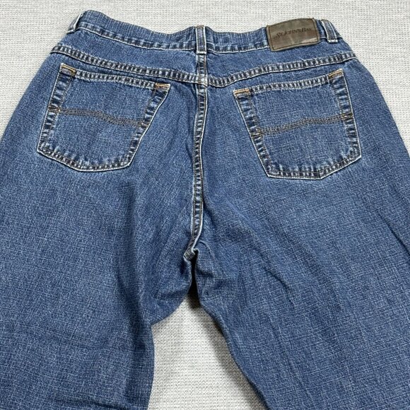 St Johns Bay Womens Blue Denim Jeans High Rise Relaxed Fit Cotton Size 12 30x30 - Picture 4 of 12